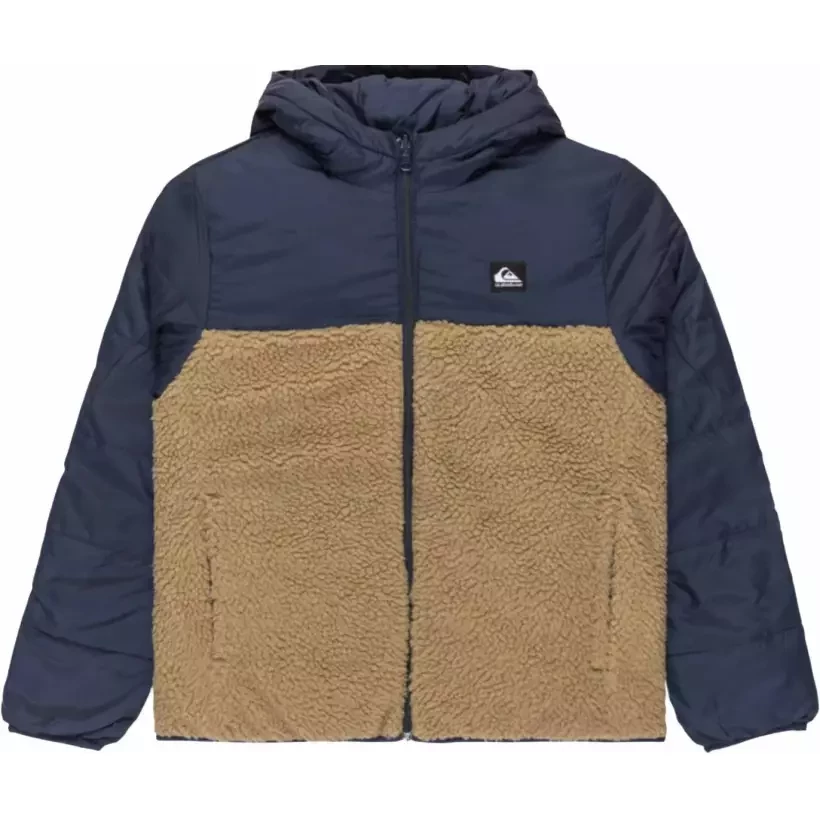 giacca Quiksilver Scaly Reversible Dark Navy Brown