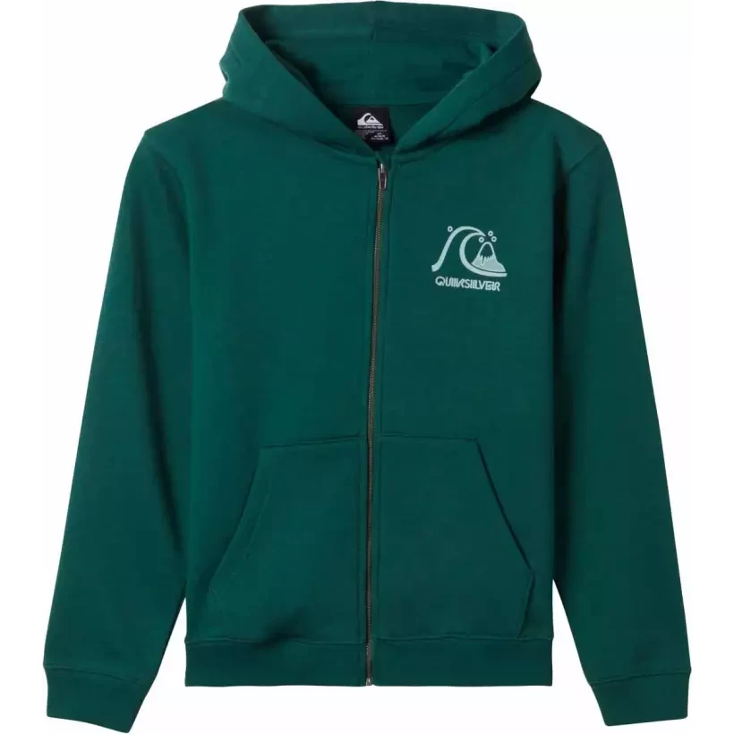 Sweatshirt Quiksilver Graphic Zip Youth Forest