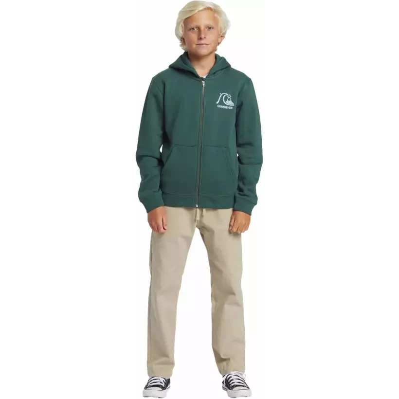 Felpa Quiksilver Graphic Zip Youth Forest