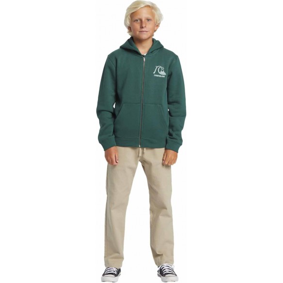 Felpa Quiksilver Graphic Zip Youth Forest