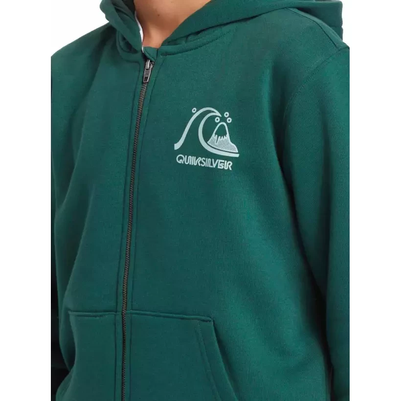 Sudadera Quiksilver Graphic Zip Youth Forest