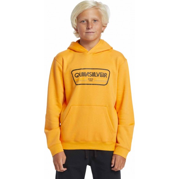 Suéter Quiksilver Graphic Youth Hoodie Orange