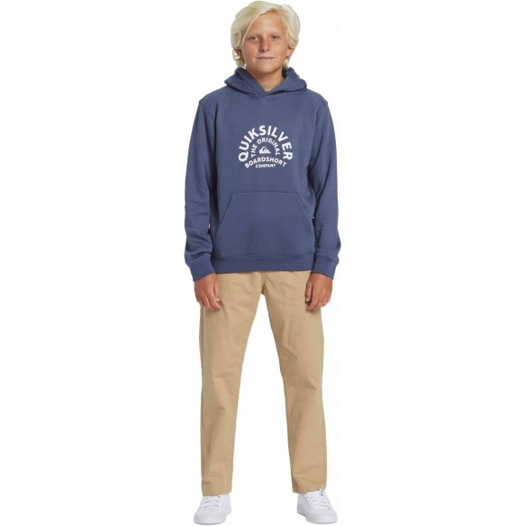 Suéter Quiksilver Graphic Youth Hoodie Vintage Indigo
