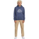 Suéter Quiksilver Graphic Youth Hoodie Vintage Indigo