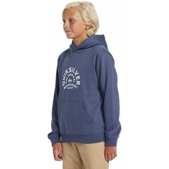 Suéter Quiksilver Graphic Youth Hoodie Vintage Indigo