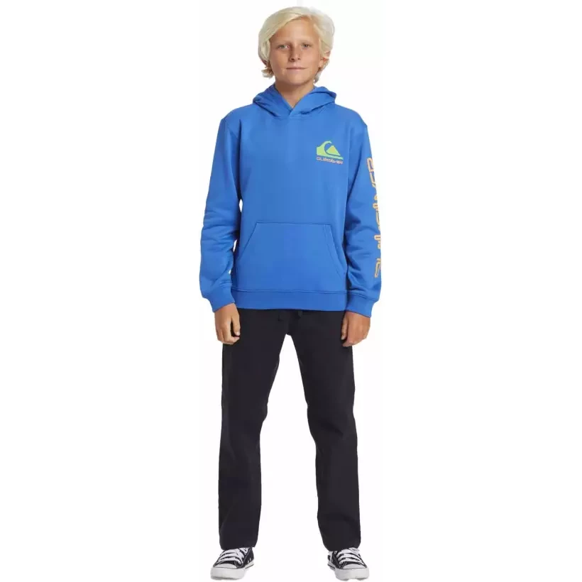 Sweatshirt Quiksilver Omni logo Hoodie Youth Nebulas Blue