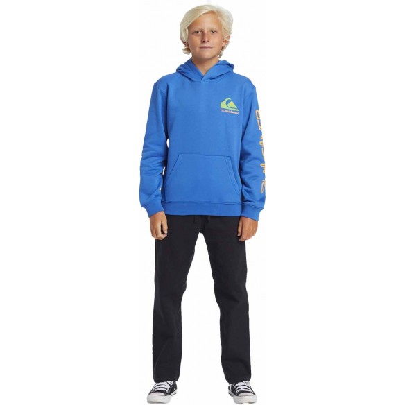 Felpa Quiksilver Omni logo Hoodie Youth Nebulas Blue