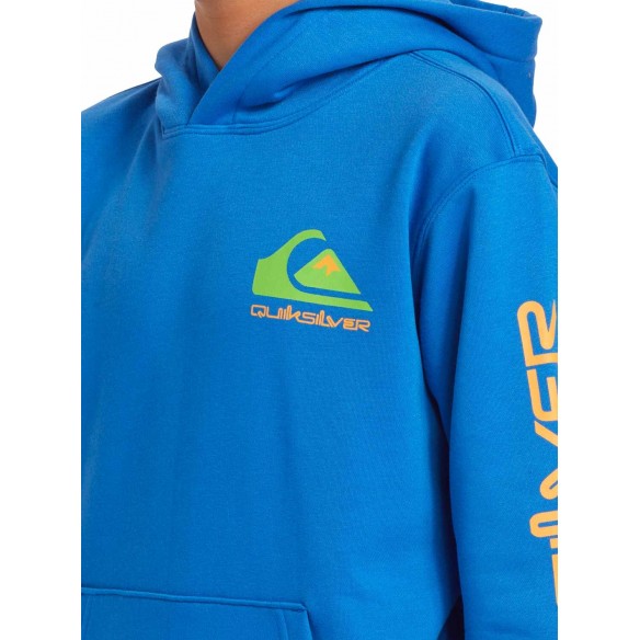 Sweatshirt Quiksilver Omni logo Hoodie Youth Nebulas Blue
