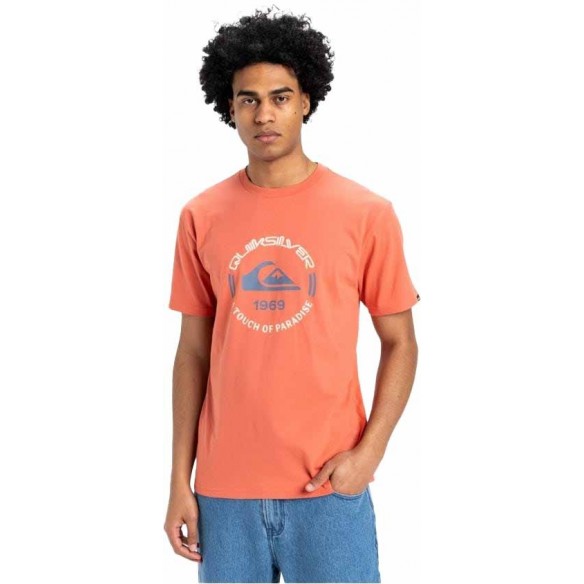 Tee Shirt quiksilver Circle Logo SS Mineral Red