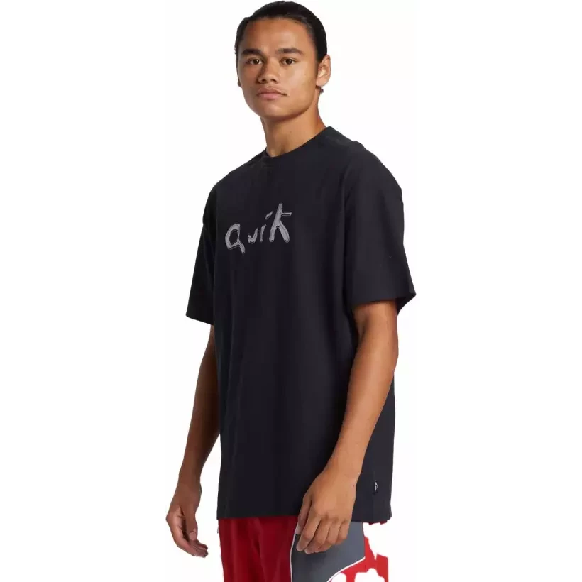 Tee Shirt quiksilver Liquid Mer Black