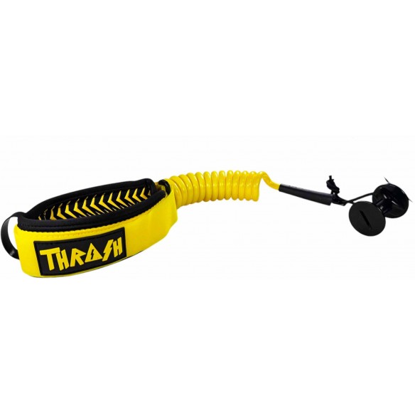 Leash bodyboard Thrash Biceps V-Grip XL Yellow/Black