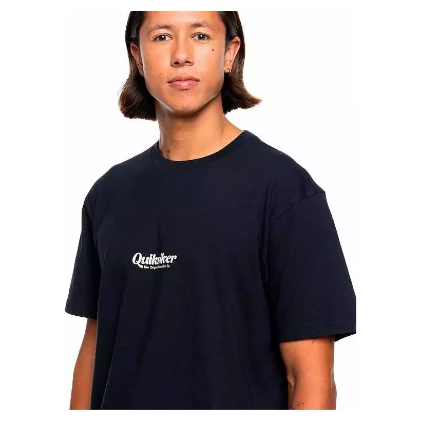T-shirt Quiksilver Simple Lettring Black