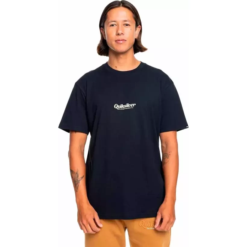 T-shirt Quiksilver Simple Lettring Black