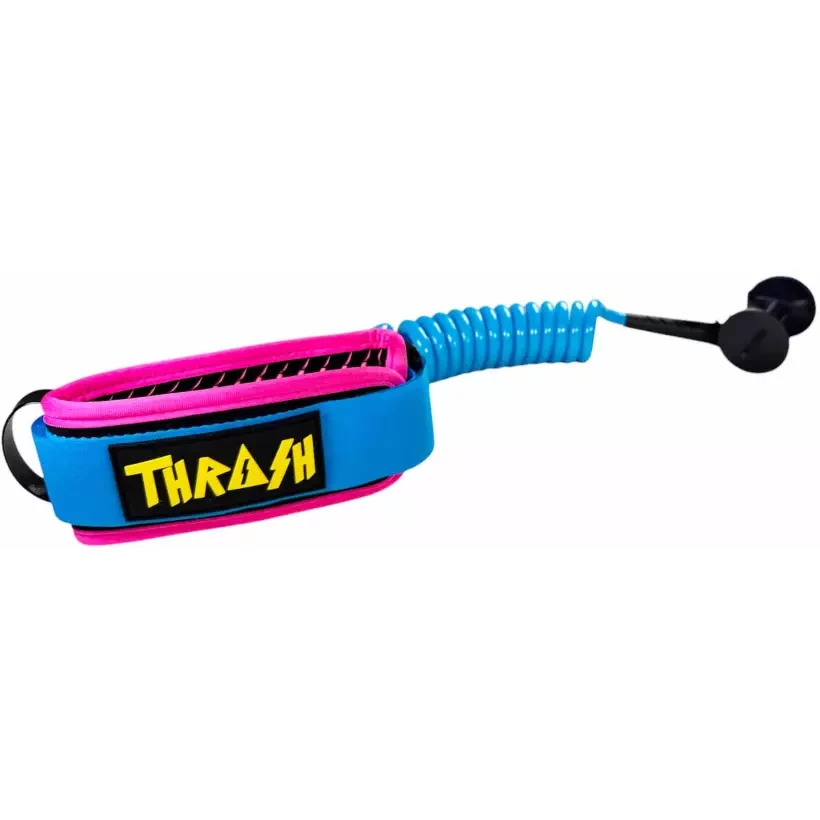 Bodyboard leash Thrash Biceps V-Grip 8mm Blue/Pink