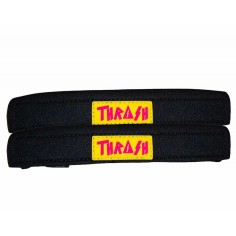 Leash de Pé de pato Thrash Heel Pad Black/Yellow 2