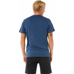 Rip Curl T-Shirt SURF PARADISE BADGE TEE Blue 2