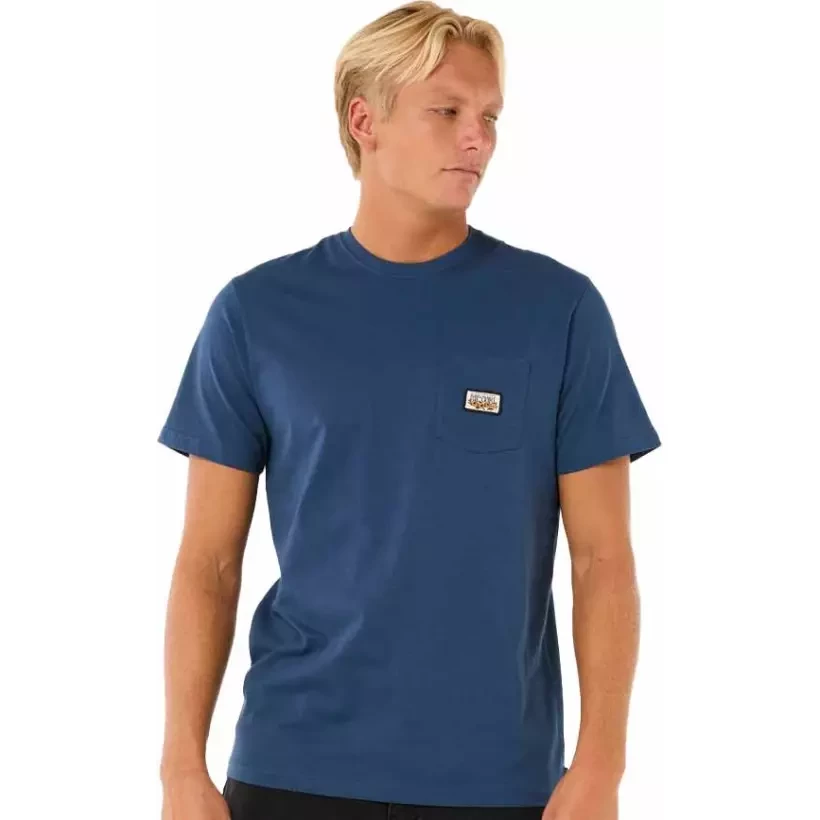 T-Shirt Rip Curl SURF PARADISE BADGE TEE Blue