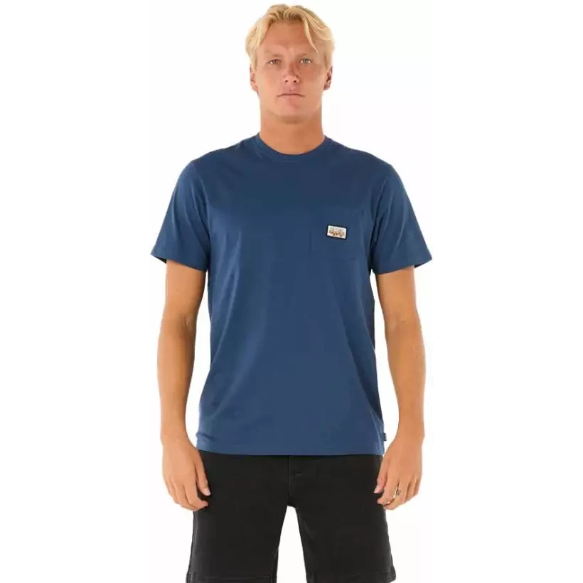 Camisa Rip Curl SURF PARADISE BADGE TEE Blue