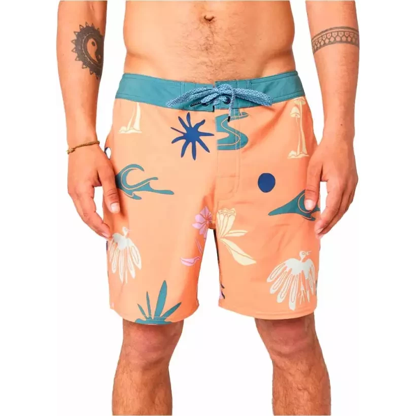 Maiô Rip Curl Mirage Retro Snapa Orange