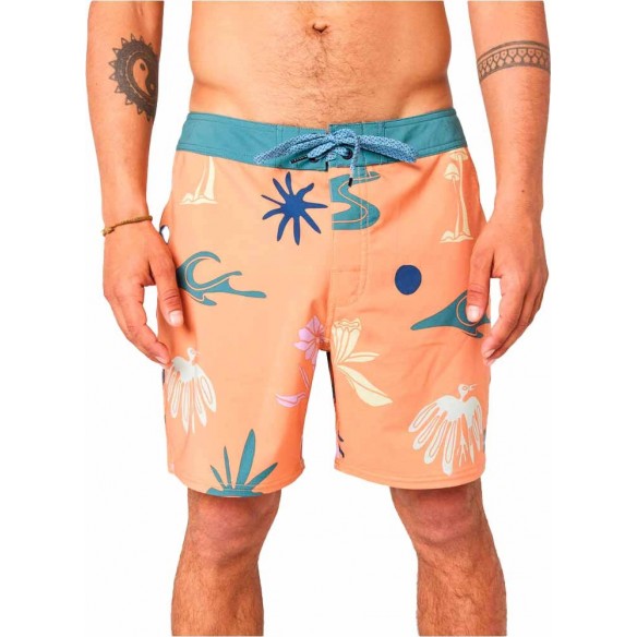 Maiô Rip Curl Mirage Retro Snapa Orange
