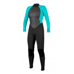 Neopreno O´Neill Reactor II 3/2mm Womens BZ Black/Lightaqua