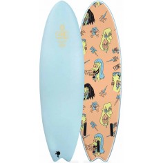 Planche de surf softboard Ocean & Earth Brains EZI-Rider Fish Pastel Blue