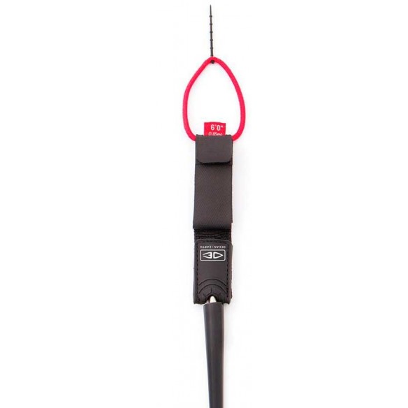 Surf Leash Ocean & Earth SLIMLINE Pro/Comp Black/White