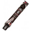 Surf Leash Ocean & Earth SLIMLINE Pro/Comp Black/White