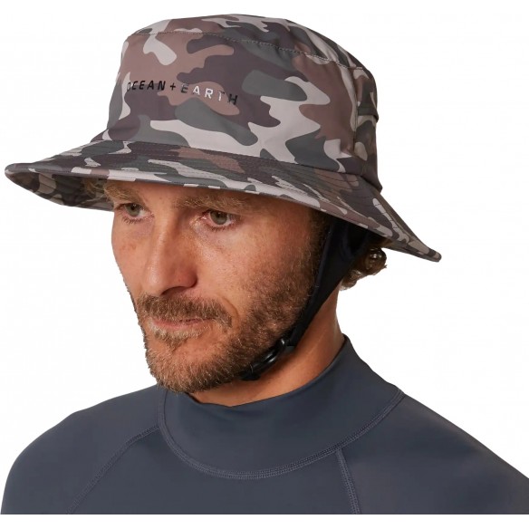 Hut Ocean & Earth Bingin Lightweight Surf Hat Soft Peak Camo
