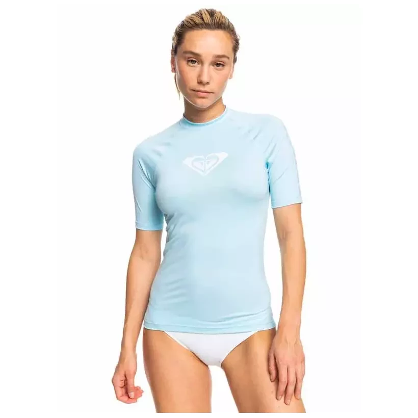 Roxy Whole Hearted Rashguard SS Light Blue