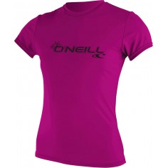 Tee-Shirt UV  O´Neill Womens Basic Skins Pink