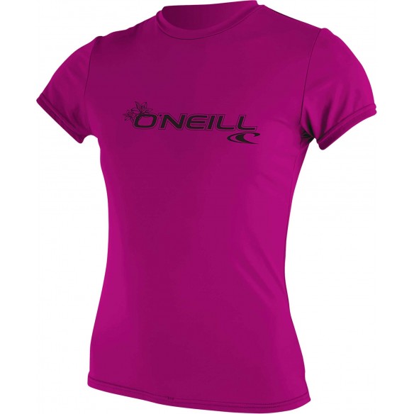 Tee-Shirt UV  O´Neill Womens Basic Skins Pink