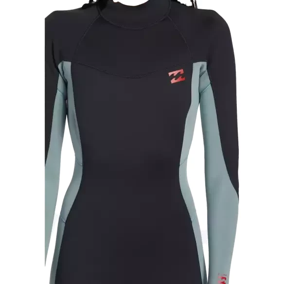 Muta surf Billabong Foil women 3/2mm BZ Flat Lock Washed Black