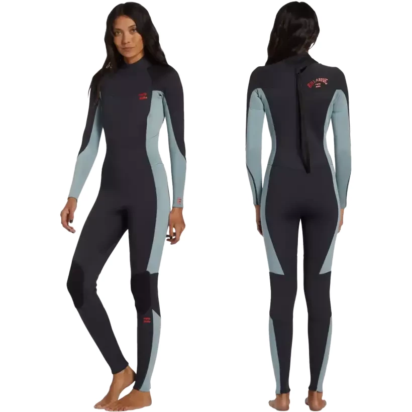 Pak wetsuit Billabong Foil women 3/2mm BZ Flat Lock Washed Black