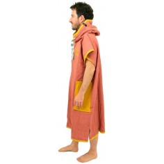 Poncho All In Classic Light Dark Red 2