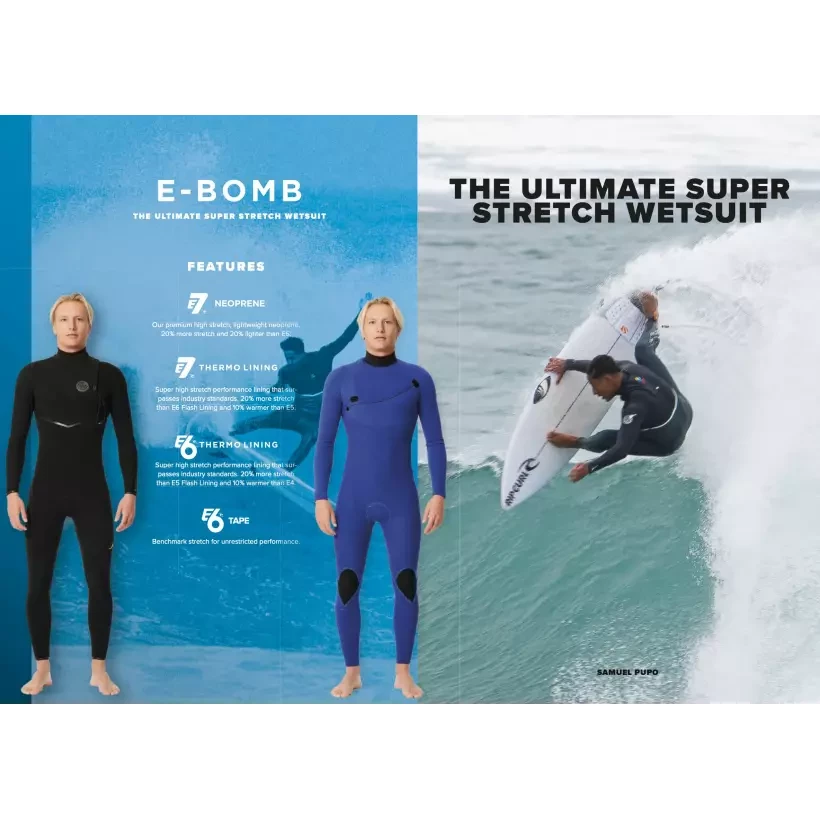Muta surf Rip Curl E-Bomb 3/2mm Chest Zip