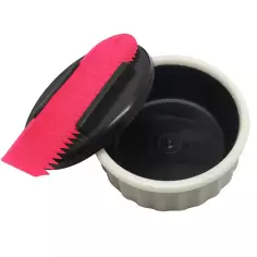 Custodia per paraffina Sex Wax Container+comb White/Pink