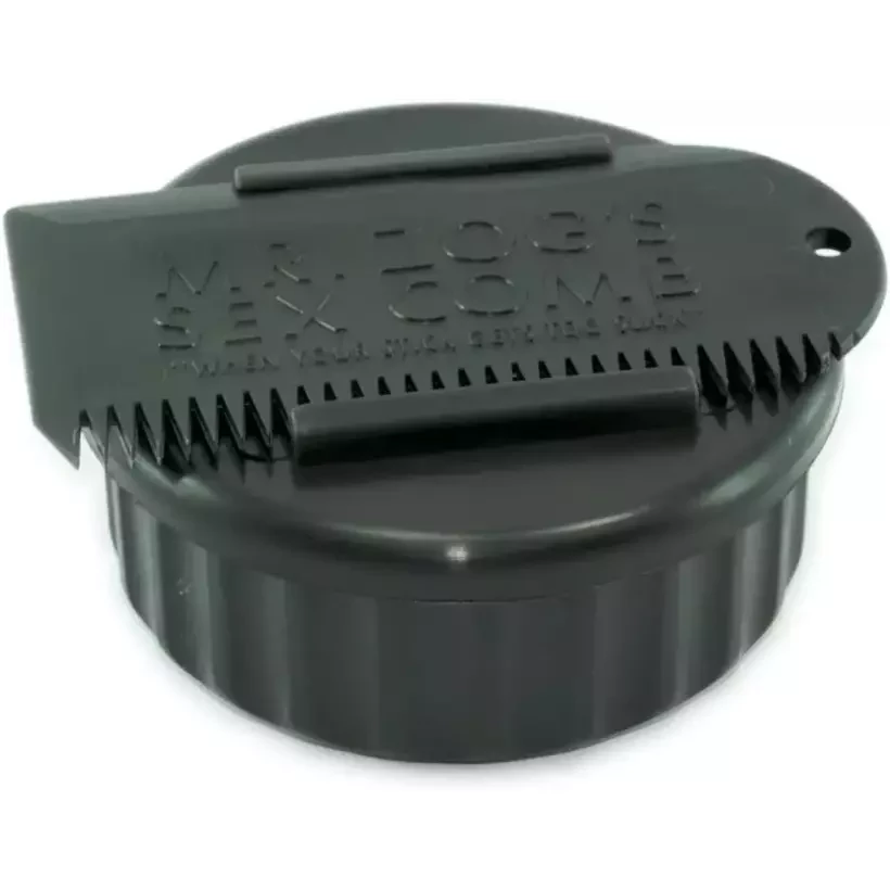 Custodia per paraffina Sex Wax Container+comb Black/Black