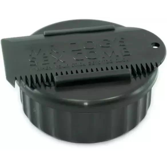 Custodia per paraffina Sex Wax Container+comb Black/Black