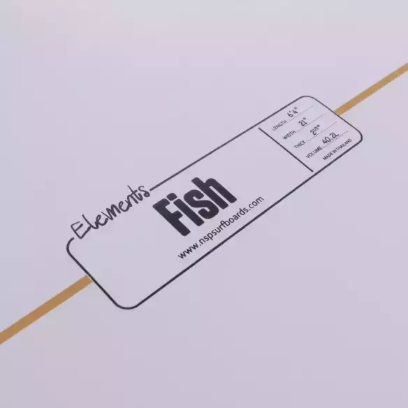 Surfboard NSP fish Elements Green