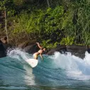 NSP surfboard Double Vision Blue Powder Elements