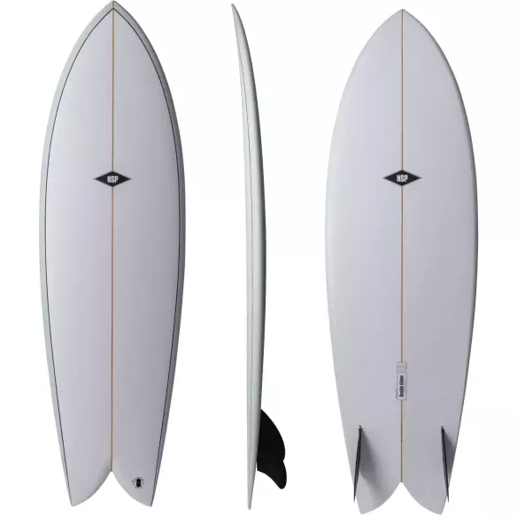 Surfboard NSP Double Vision Blue Powder Elements
