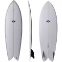 Tabla de surf NSP fish Double Vision Blue Powder