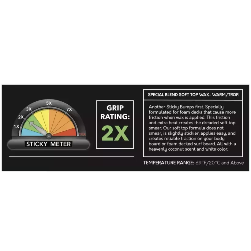 Sticky Bumps Soft Top Wax Warm/Trop