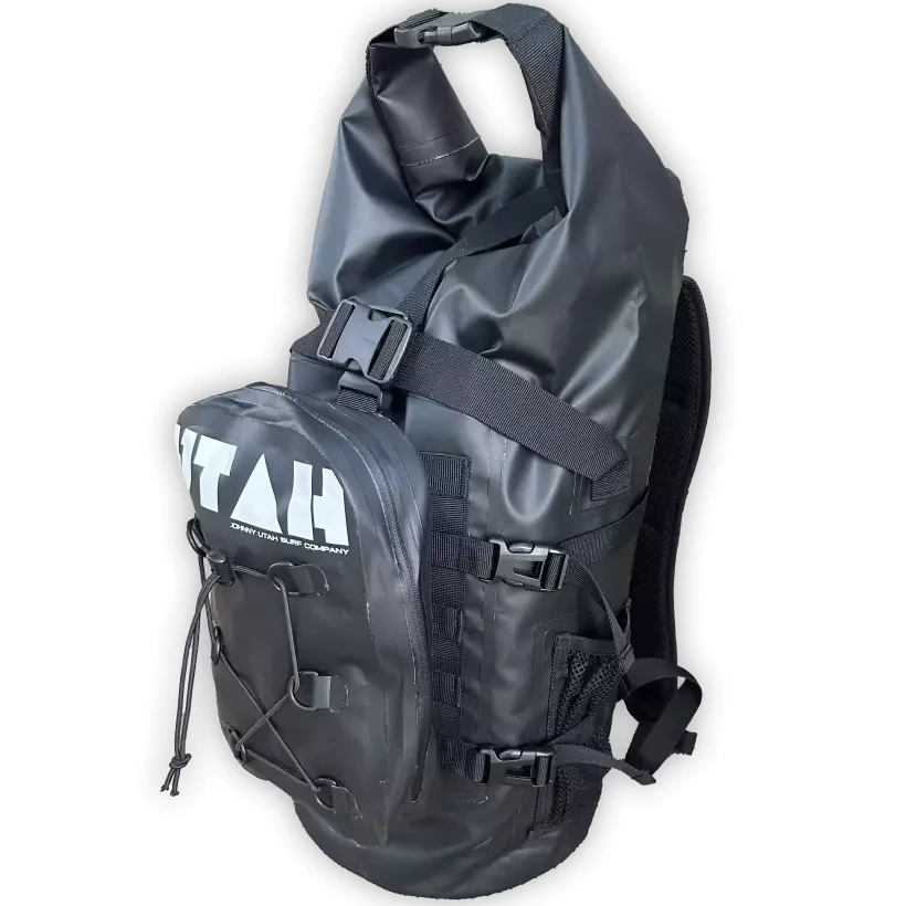waterproof backpack Utah Travel Black 24L