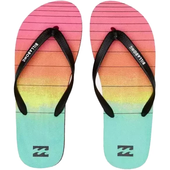 Flip Flops Billabong Tides Print Boy rojo red