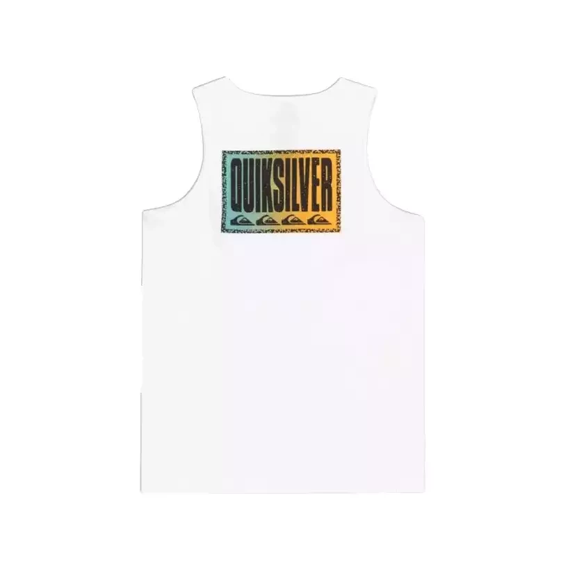 Tee Shirt quiksilver Long Fade White Junior