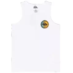 Tee Shirt quiksilver Long Fade White Junior