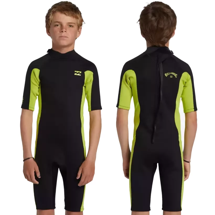 Billabong Foil 2/2mm Flat Lock Fluro Lime
