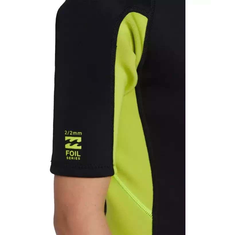 Billabong Foil 2/2mm Flat Lock Fluro Lime